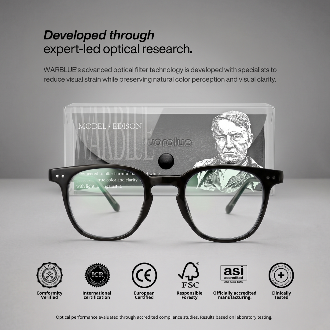 Edison – Lunettes Claires · Sans Distorsion des Couleurs