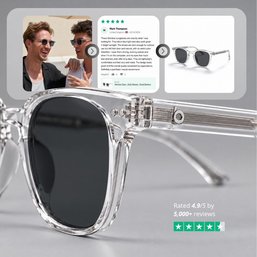 Avis clients Auguste Crystal – monture transparente