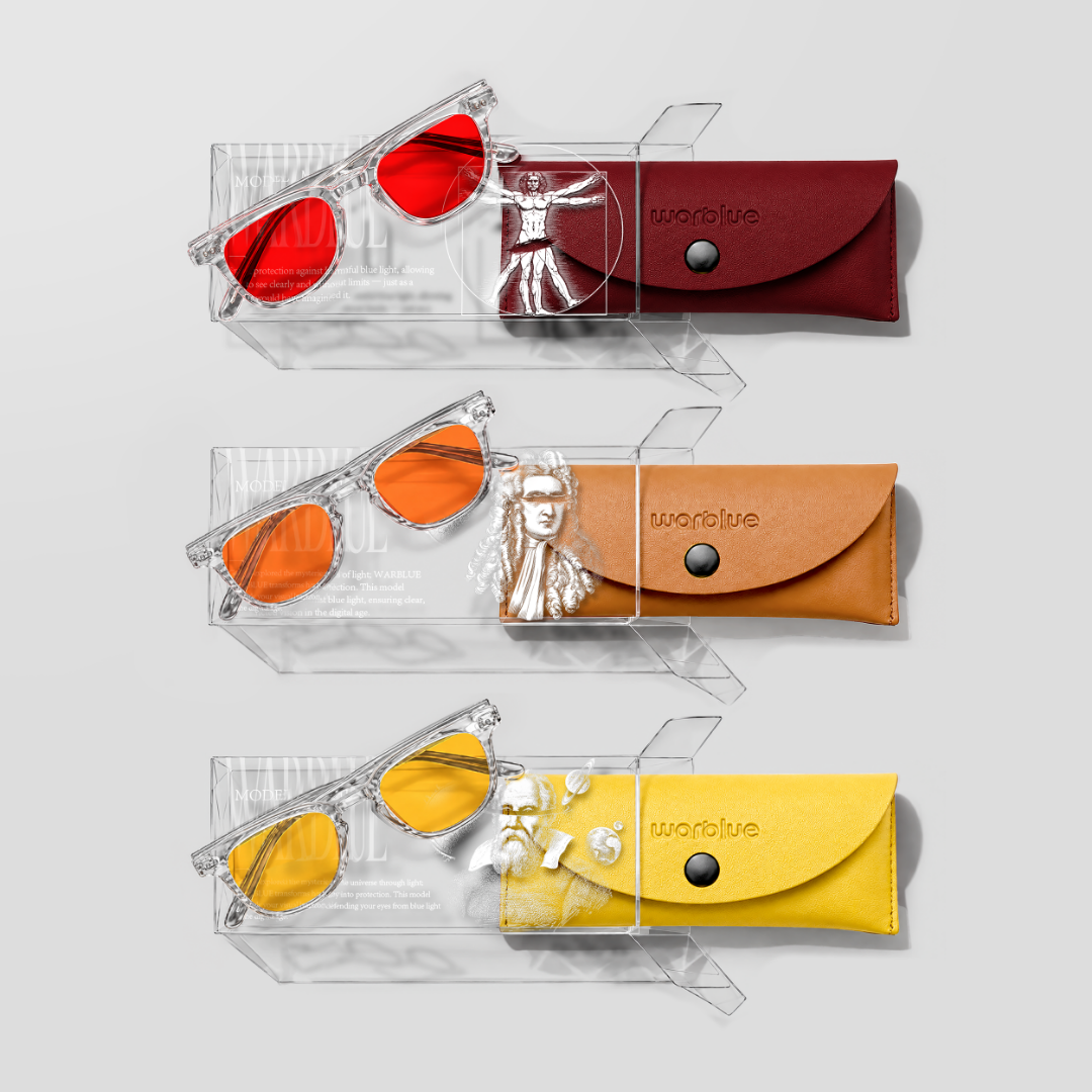 Pack Jour et Nuit Crystal – lunettes Da Vinci, Newton et Galileo à montures Crystal et coffrets collector