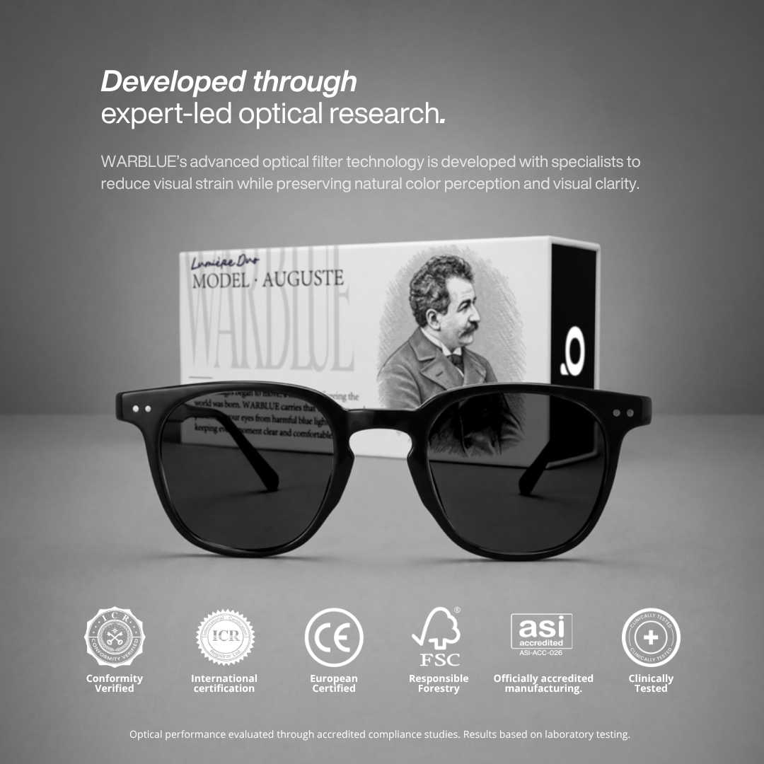 Lunettes de soleil Auguste – recherche optique et certifications
