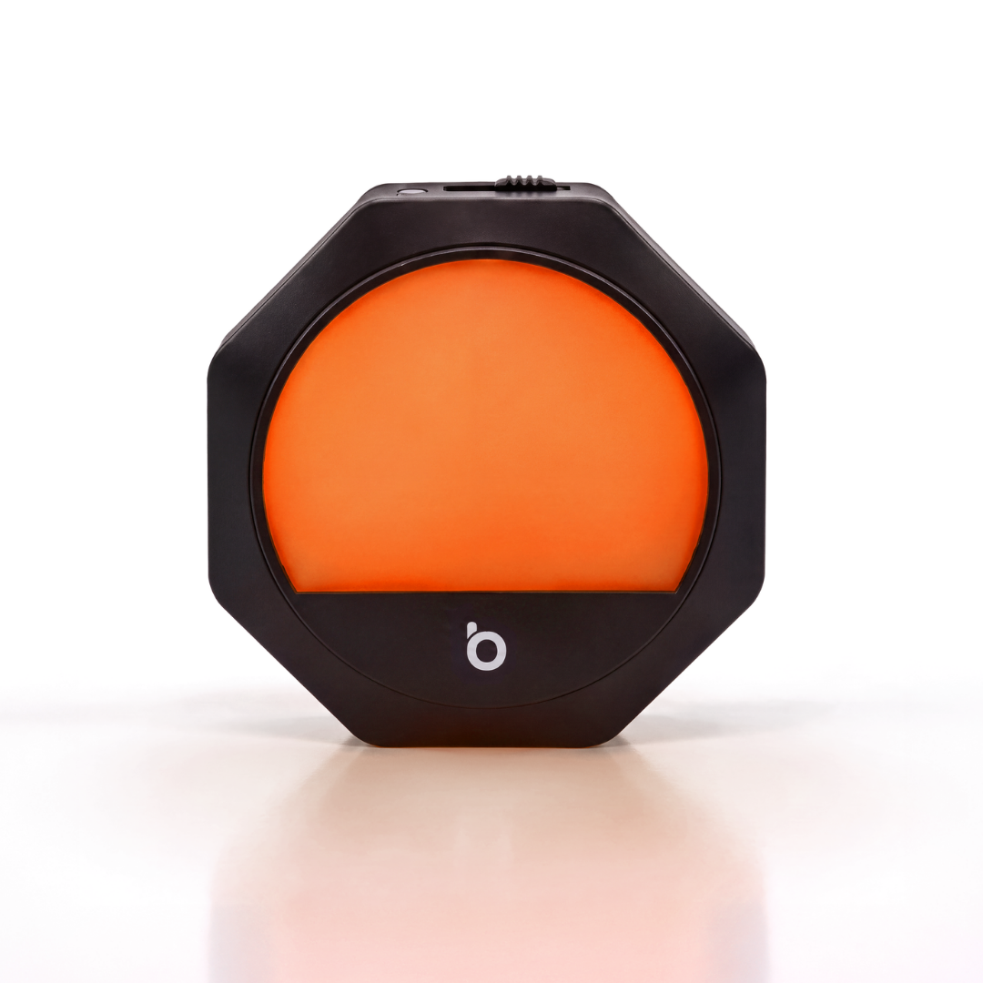Plug-in Amber Night Light – Black Frame