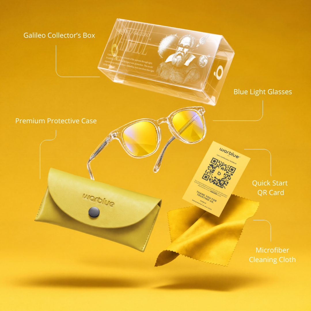 Coffret Collector Galileo avec étui de protection, carte QR et chiffon en microfibre